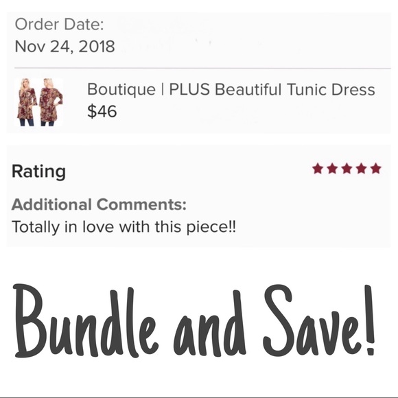 5⭐️ PLUS Beautiful Tunic Dress - Only 3 Left! - Picture 7 of 7